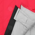 CONFO® Sac de couchage de camping sac de couchage en duvet, sac de couchage de camping extérieur ultraléger simple rouge-3