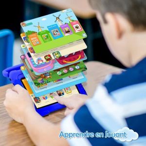 Okulaku – Tablette Enfant 7 Pouces Android 10, Coque Anti-Chute Pingouin, Contrôle Parental, Batterie 3500 MAh