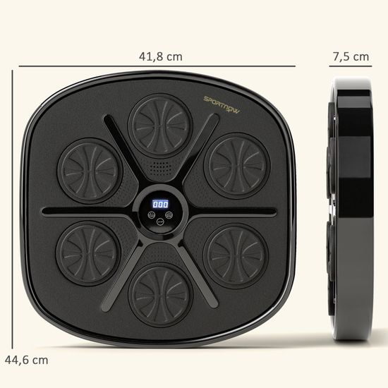Machine De Boxe Musicale Bluetooth Avec Gants - 9 Vitesses, éclairage, Pour Maison/bureau/salle De Sport - 3
