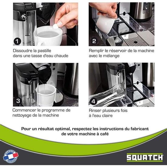 Pastilles de nettoyage pour machine à café - compatibles avec les machines  de toutes les marques. Jura Delonghi Siemens Bosch [189] - Cdiscount  Electroménager