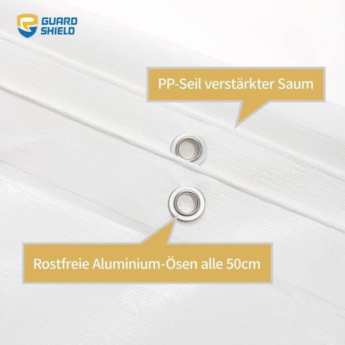 Bâche De Protection En Polyéthylène. Bâche D’extérieur 280g/m2. 3x4 M
