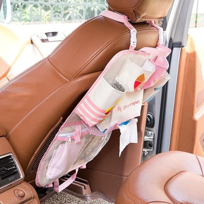 Rangement,Dessin animé mignon siège arrière de voiture organisateur de  rangement sac suspendu rangement rangement bébé - Type 7 - Cdiscount Auto