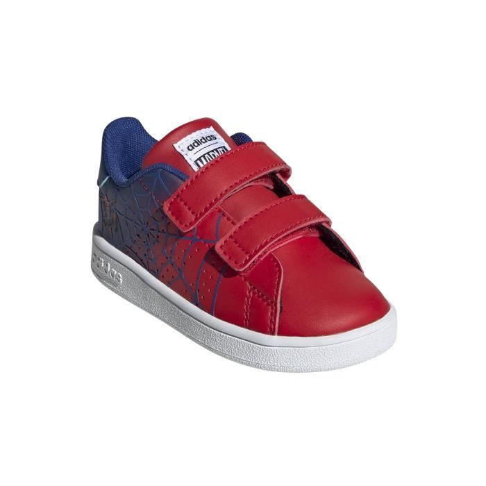 Chaussures de tennis pour enfant adidas Advantage Bleu roi rouge fonce blanc Terrain synthetique Cdiscount Sport