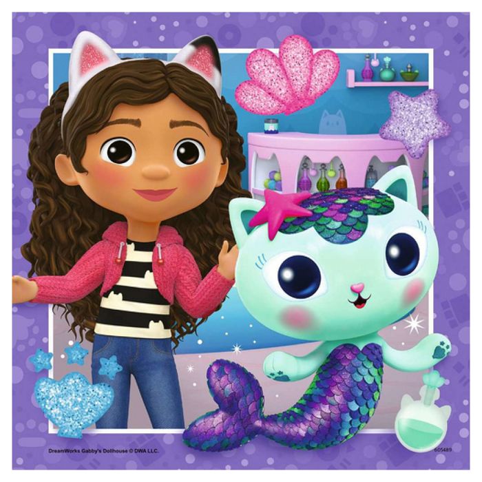 Puzzle 3 x 49 pièces Ravensburger Gabby's Dollhouse - Dessins animés et ...