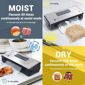 FoodSaver VS3190X Système de conservation des aliments multifonction | Machine sous vide alimentaire | avec accessoire à main portatif | 1 rouleau, 4 sacs sous vide et 4 sacs zippés FoodSaver VS3190X Système de conservation des aliments multifonction | Machine sous vide alimentaire | avec accessoire à main portatif | 1 rouleau, 4 sacs sous vide et 4 sacs zippés
