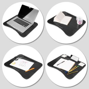 Plateau Ordinateur Portable Avec Coussin - Intègre Tapis Souris, Support Téléphone, Couleur Rose Pâle - 3
