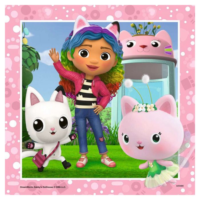 Puzzle 3 x 49 pièces Ravensburger Gabby's Dollhouse - Dessins animés et ...