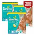 204 Couches Pampers Active Baby Dry taille 3-0