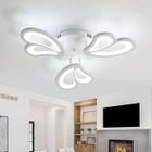 DAXGD Plafonnier LED - 45W plafonnier chambre 6500K lumière blanche - 50 cm de diamètre - pour Salle de bain salon - Blanc