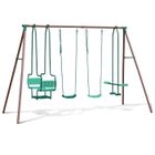 Portique - SOULET - MALO 2 balançoires- 1 balancelle- 1 vis à vis = 6 enfants !