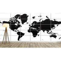 WORLD MAP CARTE DU MONDE Vector Style XXL Poster Home Deco Salon 252cmX148,5cm