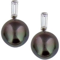 SF Bijoux - Boucles d'oreilles argent 925/1000e OZ perle Tahiti Ø10/11 (1,44 g) - (101561)