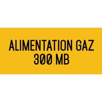 Alimentation gaz 330 MB - Autocollant vinyl waterproof - L.200 x H.100 mm