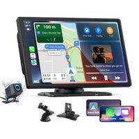 TOGUARD Autoradio sans fil Carplay  Android Auto 9'' HD écran tactile, Bluetooth 5.0, navigation GPS,  multimédia, avec FM
