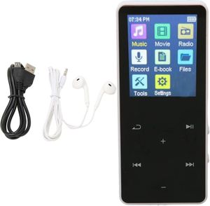 LECTEUR MP4 Lecteur MP3, Bluetooth 5.0 Écran 1,8 Pouces Lecteu