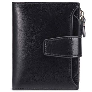 Mini Portefeuille Rfid Saddler Porte-cartes RFID SADDLER Cuir Véritable - 12 Emplacements - Cadeau Femme élégant Porte Carte Homme Cuir