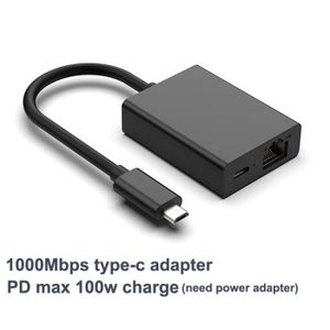 CÂBLE RÉSEAU  Adaptateur réseau USB-C max 100w de charge pour té
