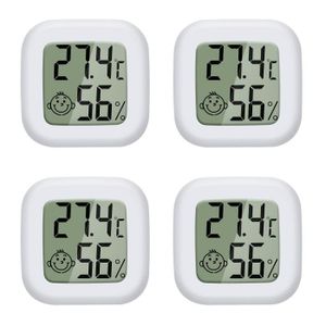 PULUN Thermomètre hygromètre intérieur et extérieur - Mini thermomètre  mural hygromètre - Type pointeur - Thermomètre de table hygromètre