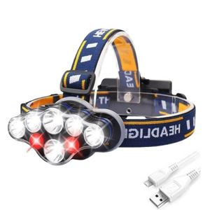 Mini lampe frontale LED avec capteur de mouvements corporels