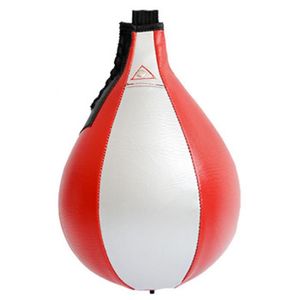 SAC DE FRAPPE Silver Red - Balle de boxe en cuir PU, équipement'entraînement thaïlandais MMA Muay, Kit de sac de frappe, ba