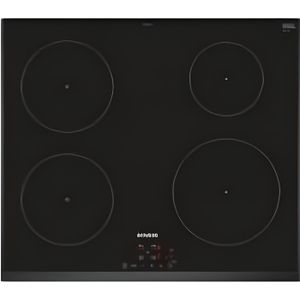 Plaque de cuisson induction - BRANDT - 3 zones - L58 x P51cm - BPI6315W -  7200 W - Revêtement verre - Blanc