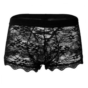 BOXER - SHORTY Boxer Homme sexy dentelle transparente maille tail