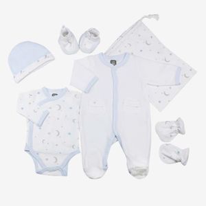 Ensemble de vêtements Kit naissance - Marque - Modèle - Bleu - Velours - Bébé