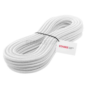 Corde nylon en 10mm blanc 200m 16 torons tresses