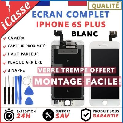 Écran Complet Tactile + LCD Retina Pour IPhone 6S Plus - Version Blanc - Qualité Premium Avec Outils Inclus