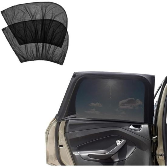 Pare-soleil Magnétique Pour Voiture Bébé - Lot De 2, 80 X 50 Cm - Anti-UV, Fixation Aimants + Velcro - Taille Universelle