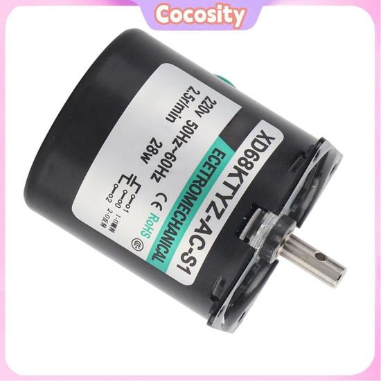 Moteur Synchrone 68KTYZ 220V 28W - Couple élevé, Vitesse Lente 10 Tr/min