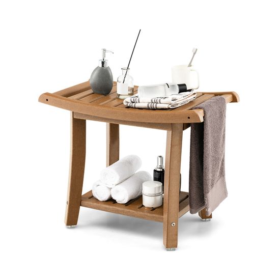Tabouret Salle de Bain à 2 Niveaux Petit Tabouret de Douche Imperméable Tabouret Salle de Bain à 2 Niveaux Petit Tabouret de Douche Imperméable