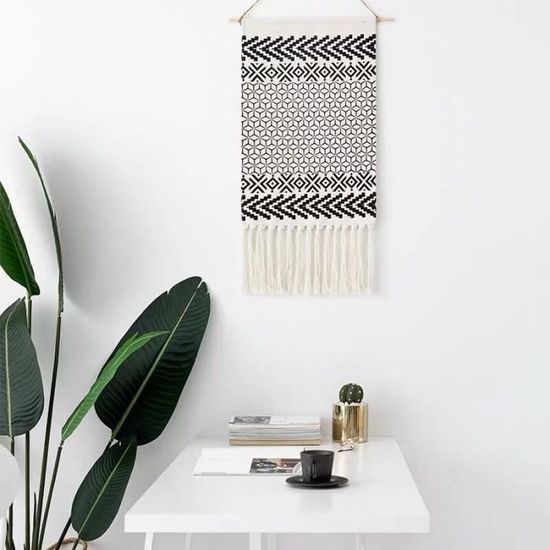 Voilage Fenetre Tenture Murale Lalago En Macramé - Style Bohème - 90 X 180 Cm - Tissée Main - Coton Naturel Artisanat Fait Main Voilage Fenetre Tenture Murale Lalago En Macramé - Style Bohème - 90 X 180 Cm - Tissée Main - Coton Naturel Artisanat Fait Main
