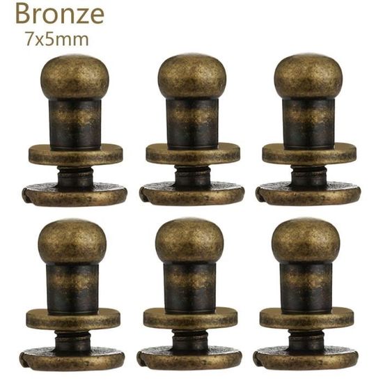 Lot De 30 Vis Chicago En Laiton 3x10 Mm - Pour Artisanat Du Cuir Et Marqueterie