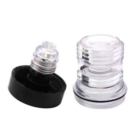 Feu De Navigation LED Blanc Pour Bateau - Acier Inoxydable, étanche IP66, 12V, 2 NM De Visibilité (pour Bateaux Jusqu'à 12m)