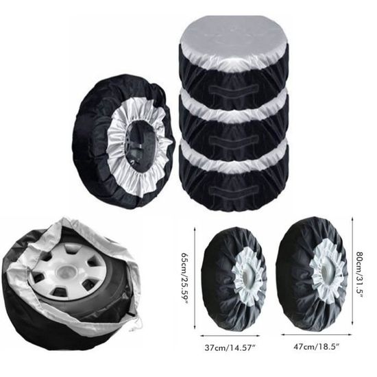 Dioche Couverture de pneu de voiture Housse de pneu de voiture Sac de  rangement pour pneu de protection solaire auto coffret - Cdiscount Auto