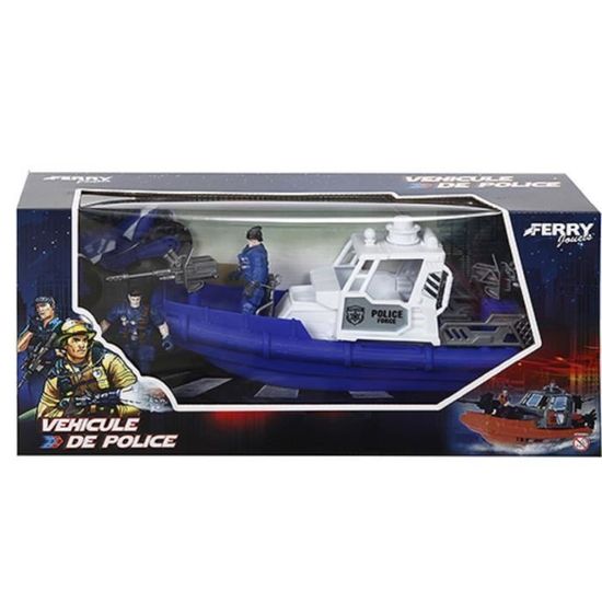 Coffret Jeu Construction Bateau De Police Playmobil - 34 Pièces, Vedette Rapide, Pour Enfants 4 Ans Et Plus - 3