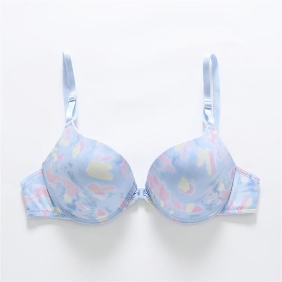 Soutien-gorge,Soutien-gorge Push-up à Boutons Sur Le Devant Pour Femme