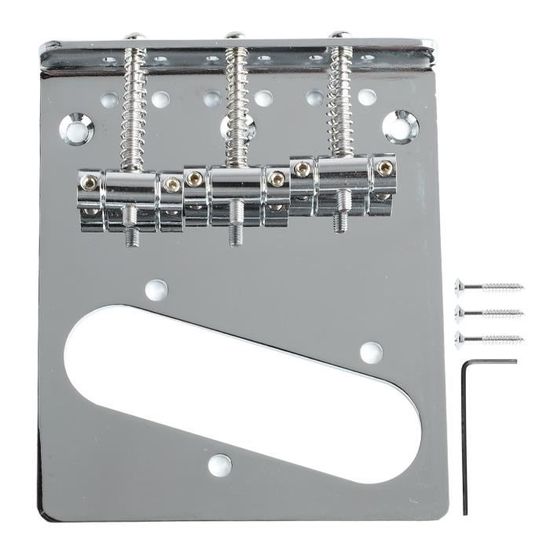 Selle De Chevalet Filetée Pour Guitare 6 Cordes - Remplacement, Acier Et Zinc, 87mm