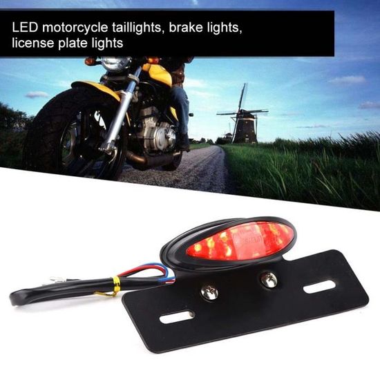 Lot 5 Feux LED Rechargeables Pour Casque De Moto Ou Vélo – Rouge, 3 Modes, étanches IPX6, Fixations Adhésives
