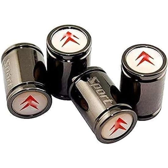Bouchons Valve Pneu SENZEAL - Lot De 5, Alliage Aluminium, Rouge, Universel Voiture/Moto/Vélo