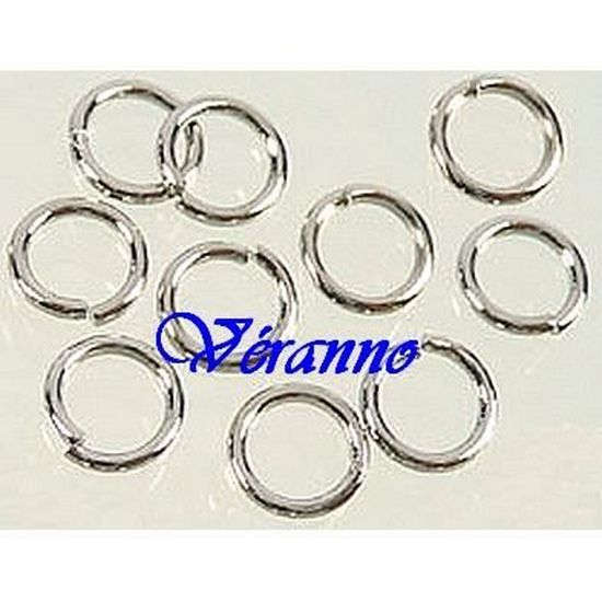 100 anneaux 8mm argenté ± 0.8mm gros 7398 100 anneaux 8mm argenté ± 0.8mm gros 7398
