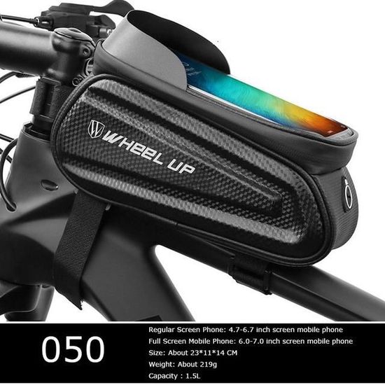 Sacoche De Cadre Pour Vélo - Porte Smartphone étanche - Capacité 2L, Matériau EVA