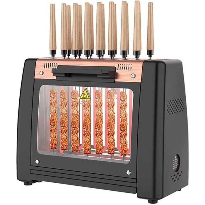Rotation Électrique Grill Barbecue, 16 Brochettes Brombire De Pique