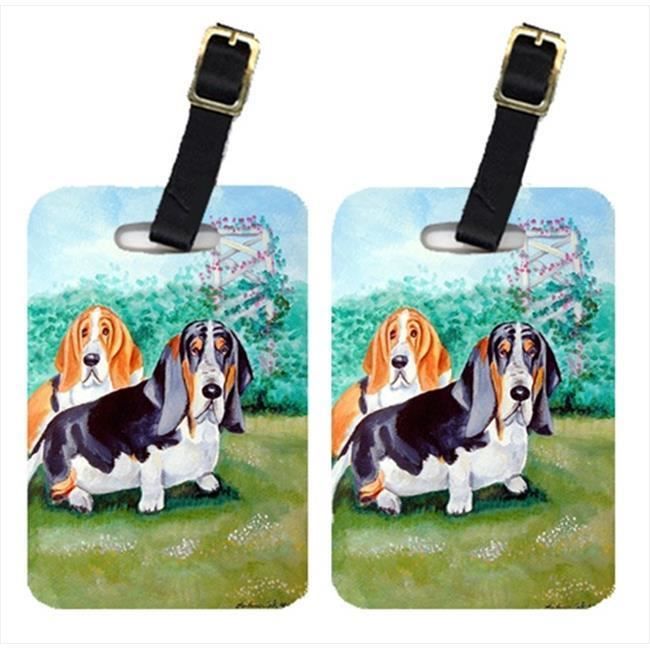 Bracelet De Montre Vendu Seul BX4TV Basset Hound hommes Double Balises Bagages Trouble, Pack - 2