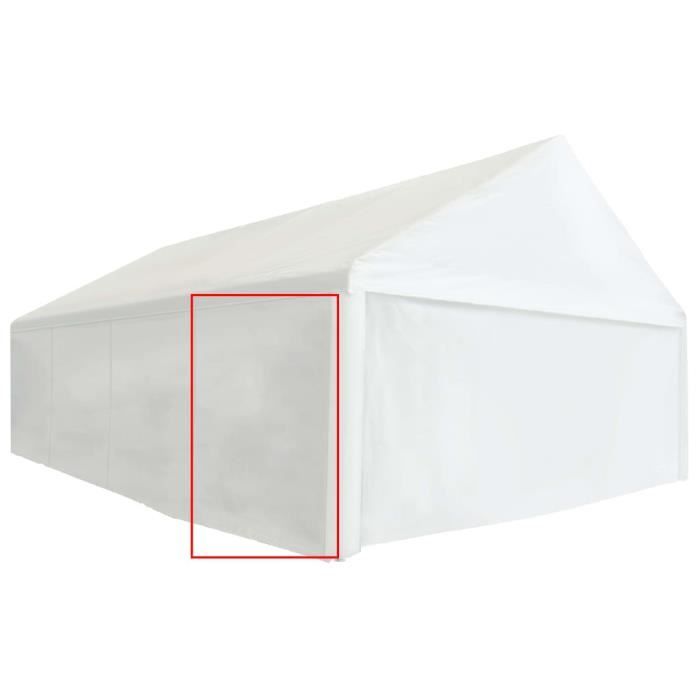 Mode Panneau latéral de tente de réception PVC 2x2 m Blanc 550 g-m²-MEN