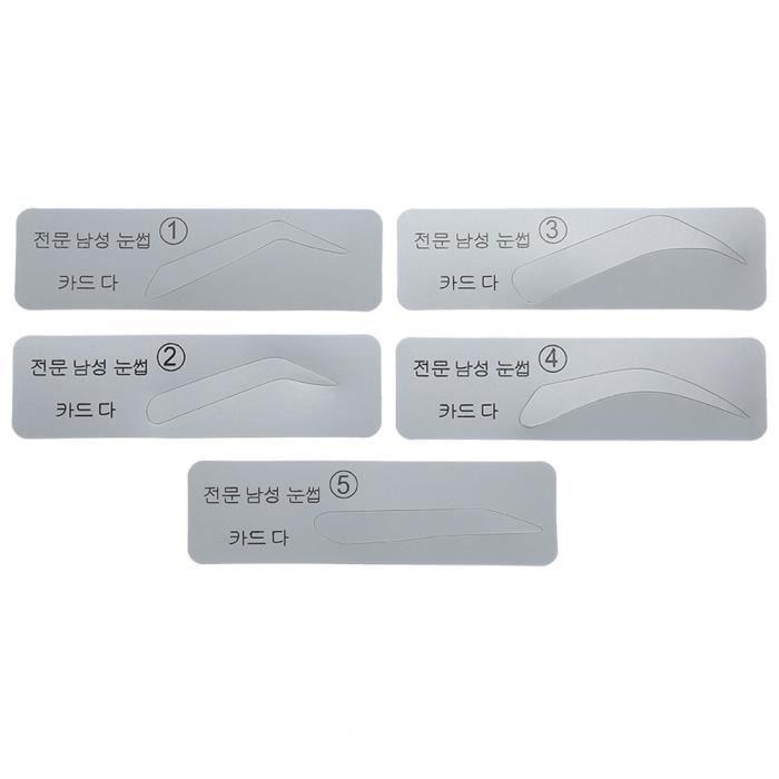 5pcs Autocollant de Sourcils en plastique