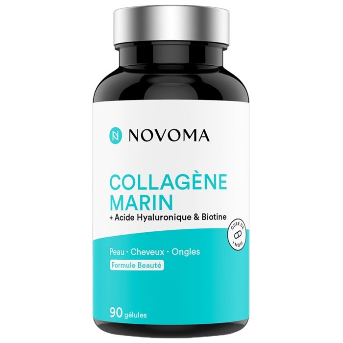 Complément alimentaire Collagène Marin - 90 gélules Nutrivita - blanc/turquoise - TU