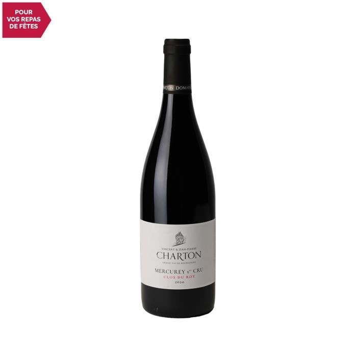 Mercurey 1er Cru Le Clos du Roy Rouge 2020 - 75cl - Domaine Charton - Vin AOC Rouge de Bourgogne - Cépage Pinot Noir