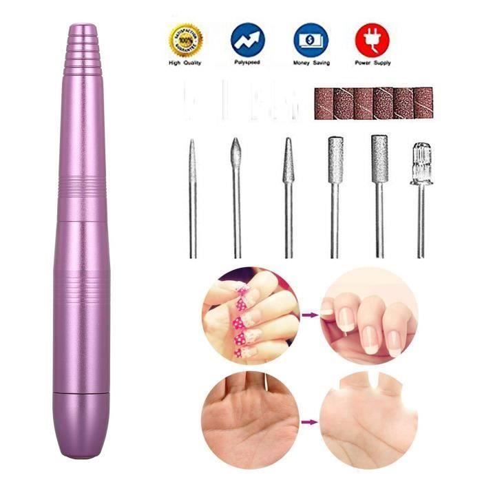 Ponceuse à Ongles - Outils de Polissage avec Polissoir, Professionels de Manucure Pédicure à Domicile ou dans la Salon A54920